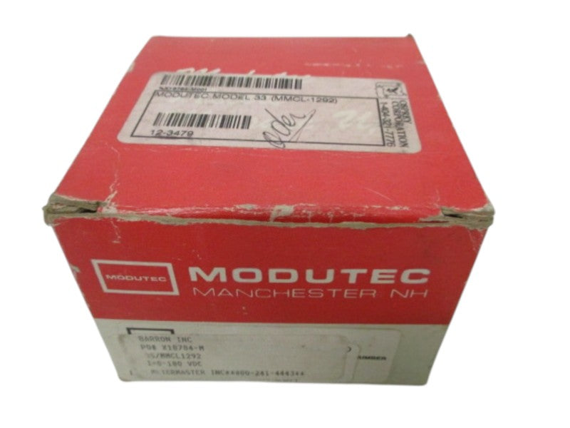 MODUTEC MODEL 33 MMCL-1292 PANEL METER 0/100% SPEED (AS PICTURED) NSMP