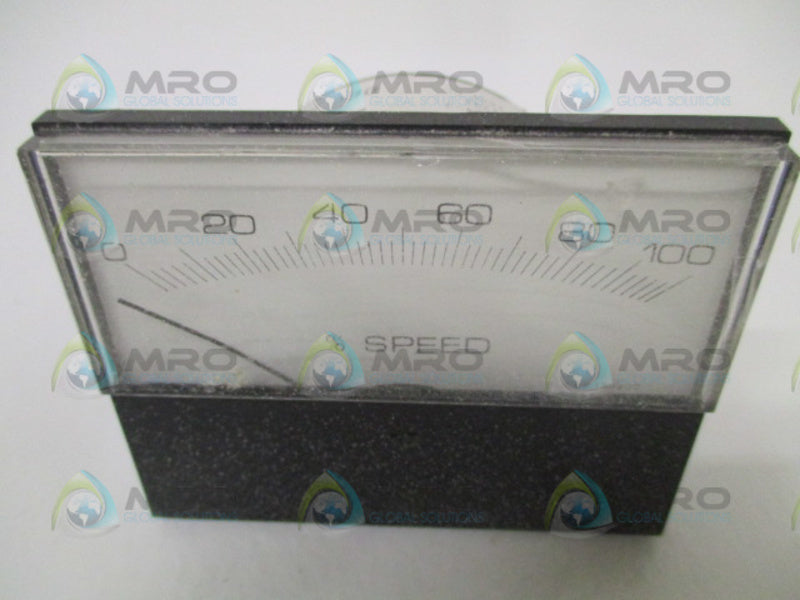 MODUTEC MODEL 33 MMCL-1292 PANEL METER 0/100% SPEED (AS PICTURED) NSMP