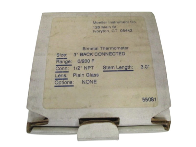 MOELLER INSTRUMENTS 55081 3" 0/200F  NSMP