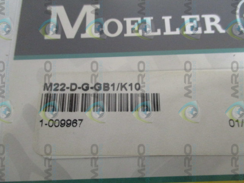 KLOCKNER MOELLER M22-D-G-GB1/K10 PUSHBUTTON NSMP