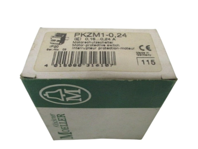 KLOCKNER MOELLER PKZM1-0,24 MANUAL MOTOR STARTER 0,16-0,24A  NSMP