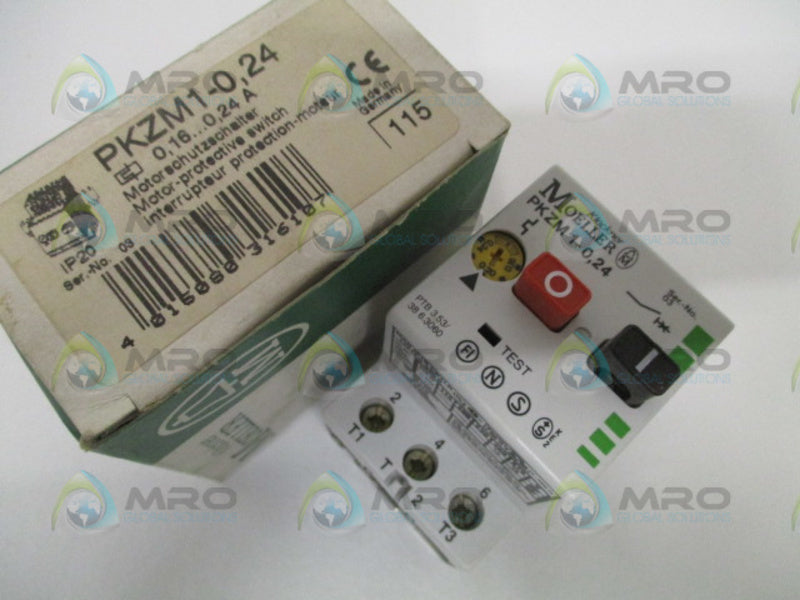 KLOCKNER MOELLER PKZM1-0,24 MANUAL MOTOR STARTER 0,16-0,24A  NSMP