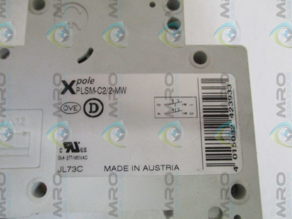 KLOCKNER MOELLER PLSM-C2/2-MW CIRCUIT BREAKER 2A NSNP