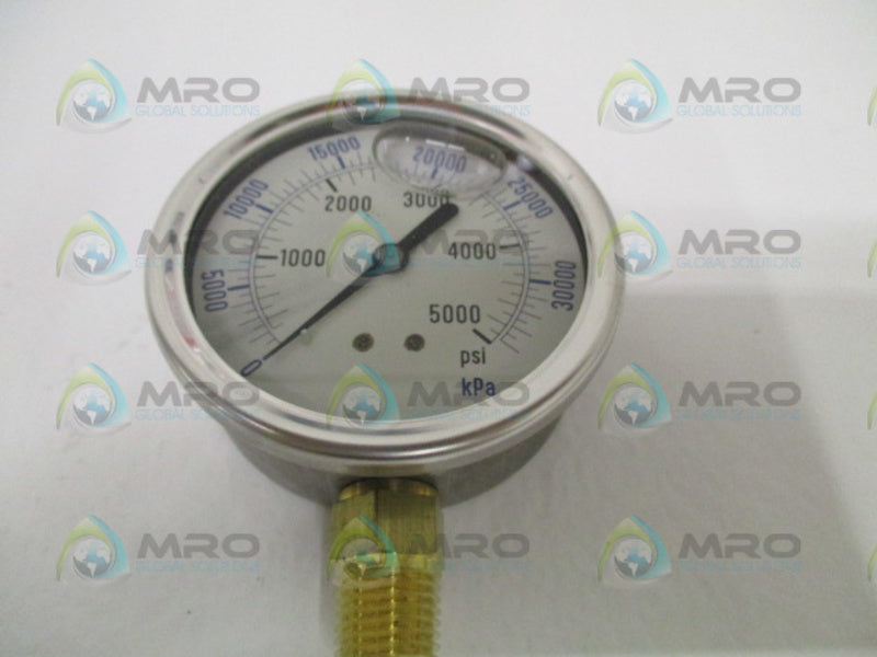 MP FILTRI MPG-1P-5000A PRESSURE GAUGE 0/5000 PSI NSMP