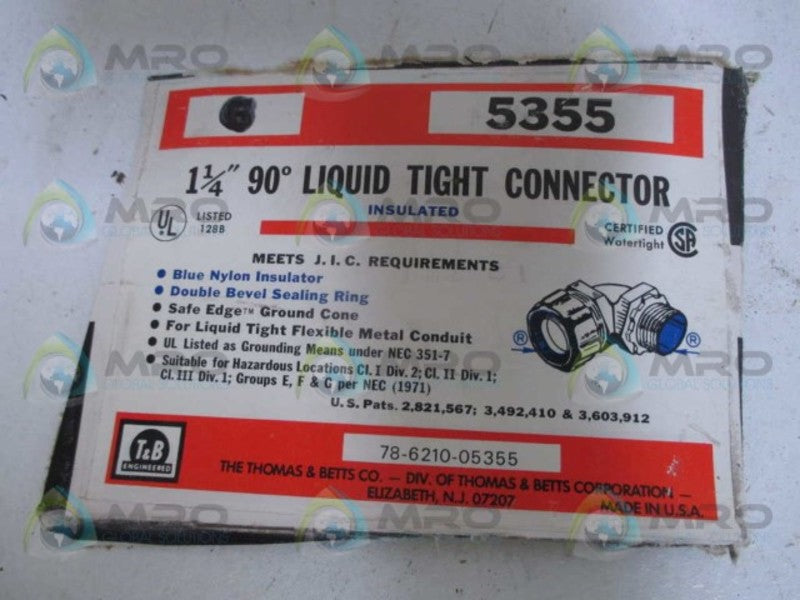 THOMAS & BETTS 5355 CONNECTOR 1 1/4"  NSNP