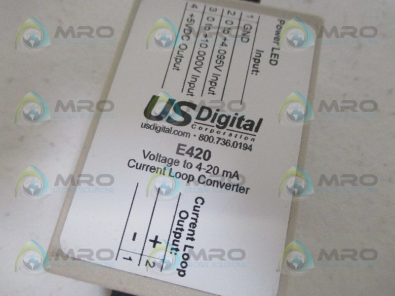 US DIGITAL E420 CURRENT LOOP CONVERTER  UNMP