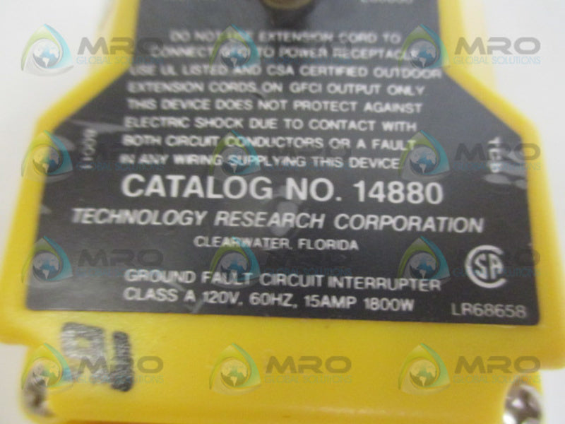 TECHNOLOGY RESEARCH 14880 CIRCUIT INTERRUPTER  UNMP