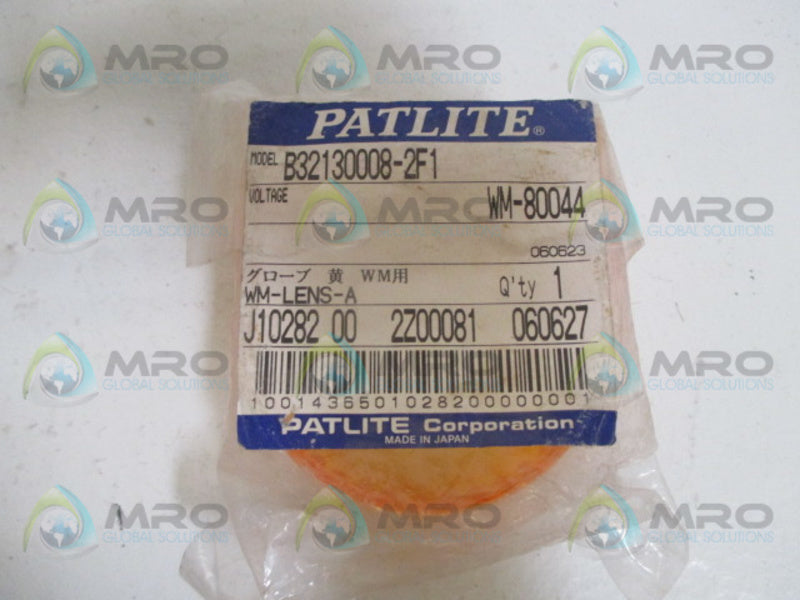 PATLITE B32130008-2F1 AMBER LENS NSMP