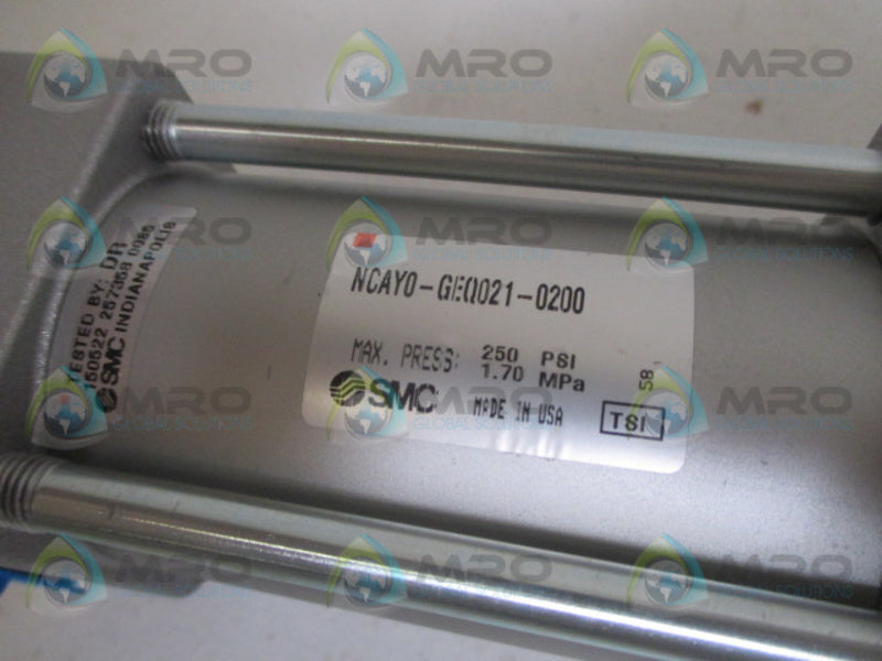 SMC NCAY0-GEQ021-0200 ROD CYLINDER NSNP