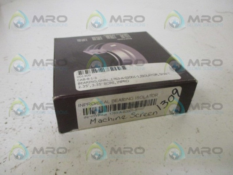 INPRO/SEAL COMPANY 1763A-02001-0 BEARING ISOLATOR NSMP