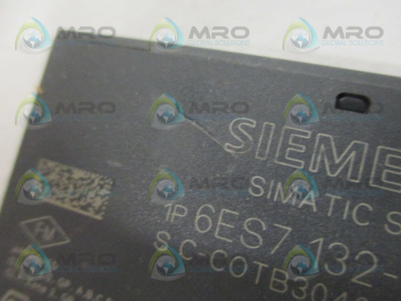 SIEMENS 6ES7132-4BB01-0AB0 MODULE (AS PICTURED) UNMP