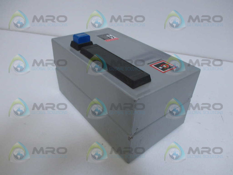 CUTLER HAMMER C799B11 STARTER WITH ENCLOSURE *USED*