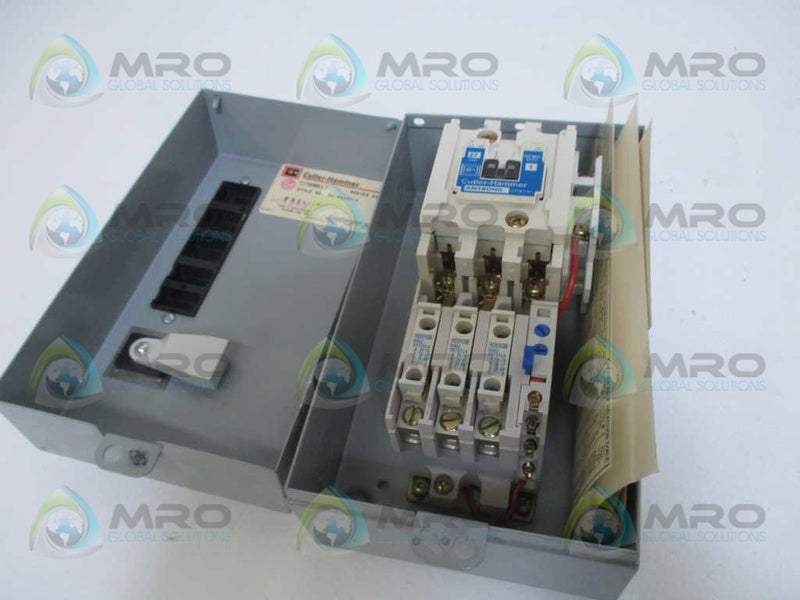 CUTLER HAMMER C799B11 STARTER WITH ENCLOSURE *USED*