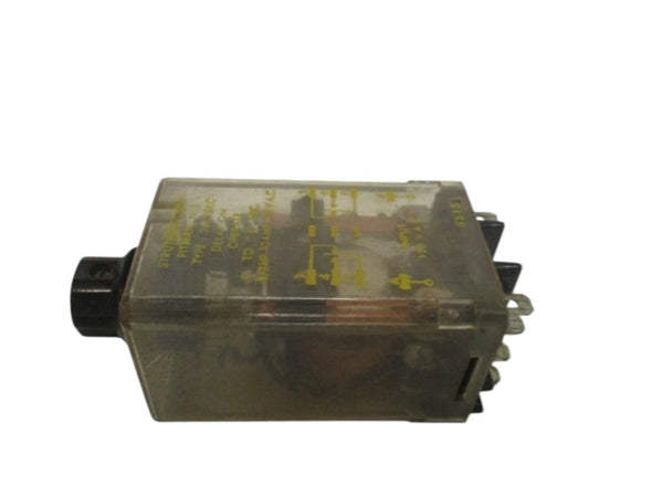 STRUTHERS-DUNN 286XBXC TIME DELAY RELAY 3-30 SEC. 120VAC UNMP