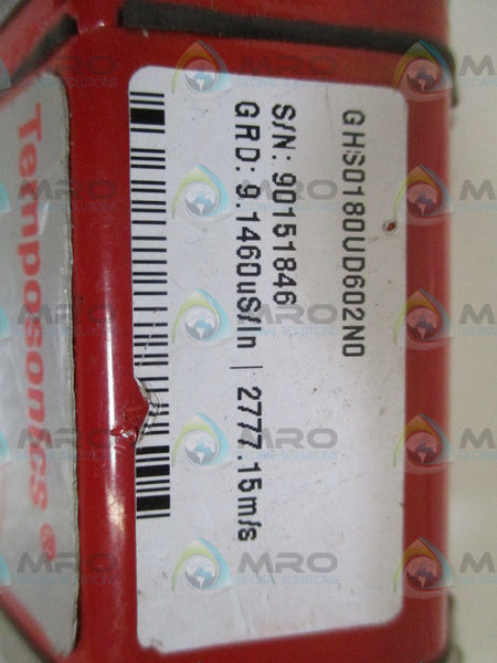 MTS TEMPOSONICS GHS0180VD602N0 POSTION SENSOR 22" NSNP
