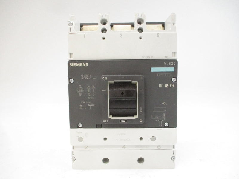 SIEMENS 3VL5763-1DE36-0AA0 VL630N 415VAC 630A (AS PICTURED) NSMP