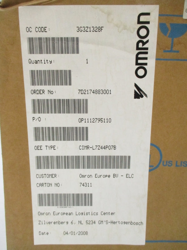 OMRON CIMR-L7Z44P07B 380-480VAC 13.2A NUPI