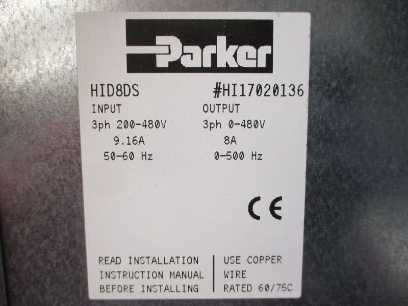 PARKER HID8DS 200-480V 9.16A UNMP