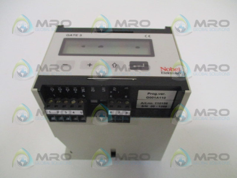 NOBEL ELEKTRONIK GATE 3 110156 PROGRAMMABLE CONTROLLER NSMP