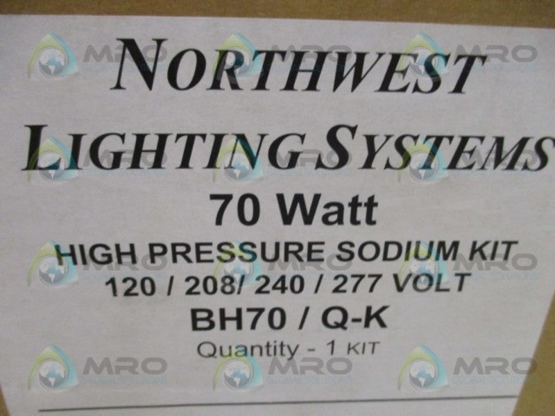 NORTHWEST  BH70/Q-K HIGH PRESSURE SODIUM KIT NSMP