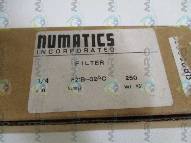 NUMATICS F21B-02AC FILTER 1/4" NSMP