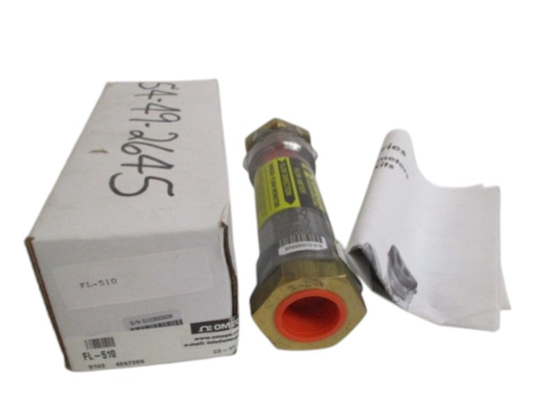 OMEGA FL-510 IN-LINE FLOW METER 1-10 GPM NSMP