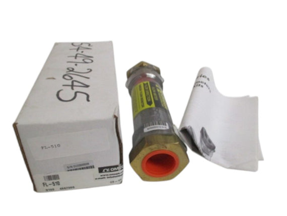 OMEGA FL-510 IN-LINE FLOW METER 1-10 GPM NSMP
