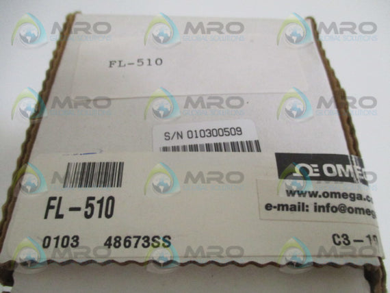 OMEGA FL-510 IN-LINE FLOW METER 1-10 GPM NSMP