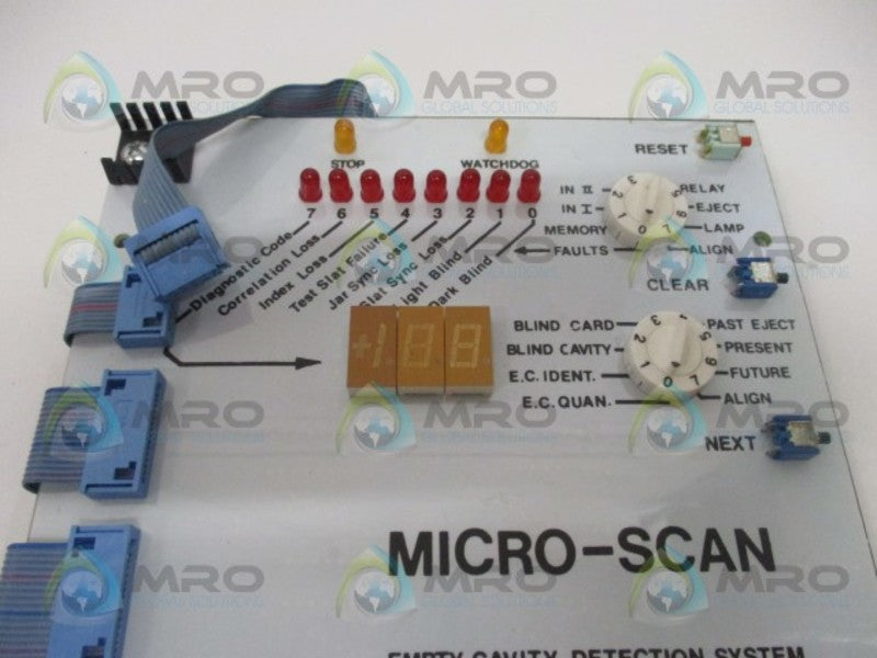 OPTEK MICRO-SCAN 10194-2 EMPTY CAVITY DETECTION SYSTEM UNMP