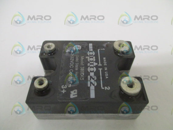 OPTO 22 380D45 SOLID STATE RELAY 3-32VDC *USED*