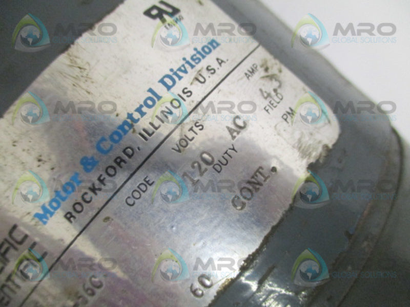 PACIFIC SCIENTIFIC VC3640-450-1-56C MOTOR 1/2 HP 1200 RPM UNMP
