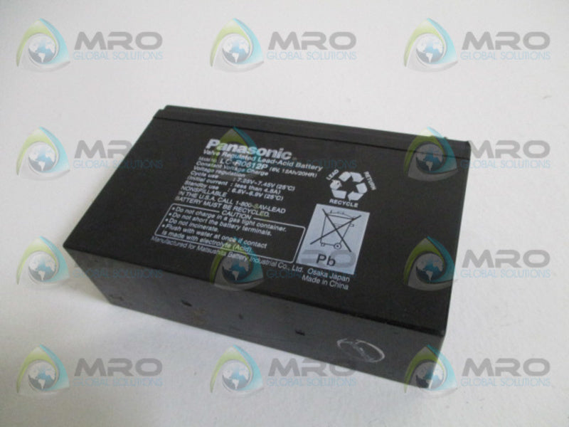 PANASONIC LC-R0612P VALVE REGULATED LEAD-ACID BATTERY UNMP