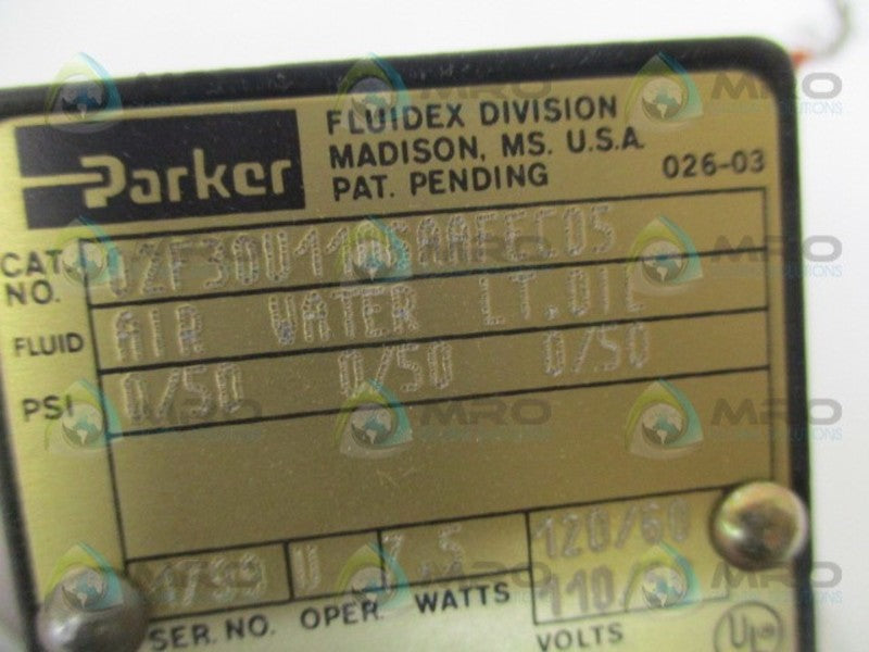PARKER 02F30U1106AAFEC05 COMPLETE VALVE NSMP