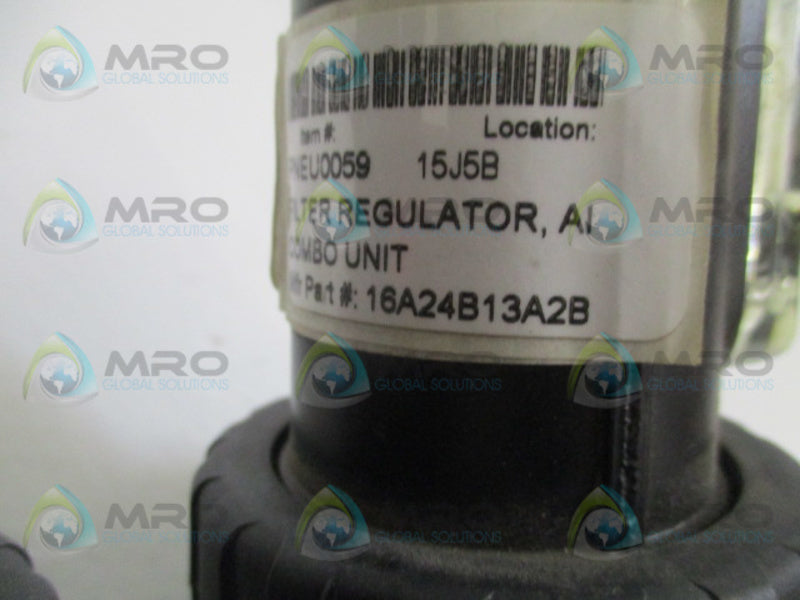 PARKER 16A24B13A2BC FILTER/LUBRICATOR/REGULATOR COMBO 3/8" NSNP