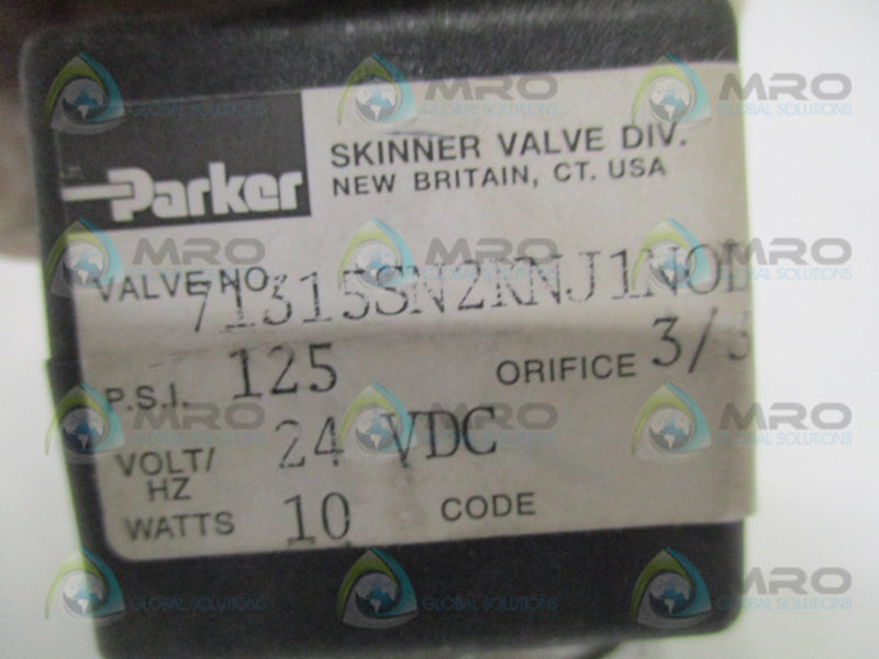 PARKER 71315SN2KNJ1N0D1P1C2 SOLENOID VALVE UNMP