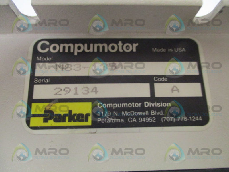 PARKER COMPUMOTOR M83-135 STEPPER MOTOR DRIVE UNMP