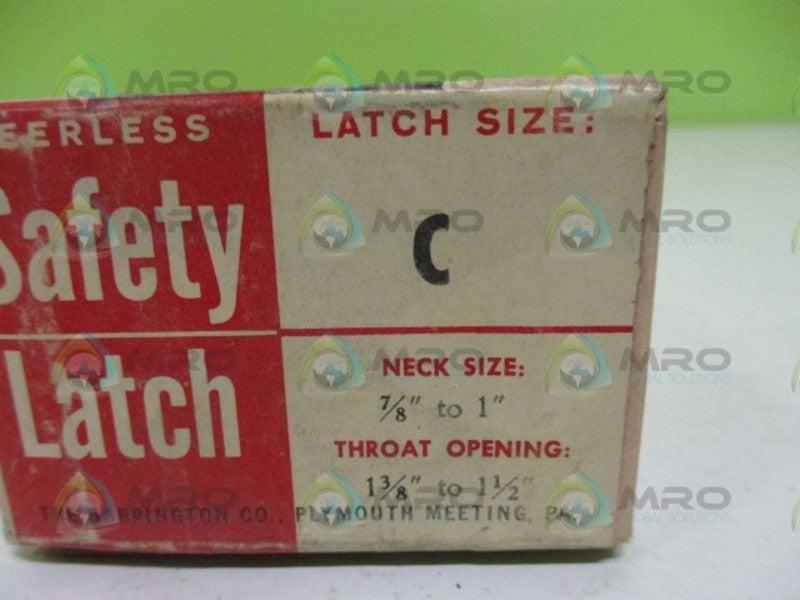 PEERLESS SAFETY LATCH C NECK: 7/8"-1" THROAT: 1-3/8"-1-1/2" NSMP