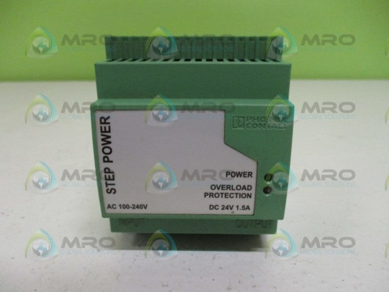 PHOENIX CONTACT STEP POWER STEP-PS-100-240AC/24DC/1.5 POWER SUPPLY NSNP