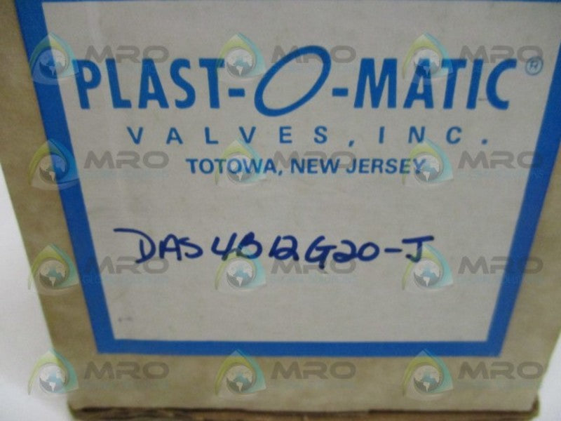 PLAST-O-MATIC DAS4B12G20J SOLENOID VALVE 1/2" NSMP