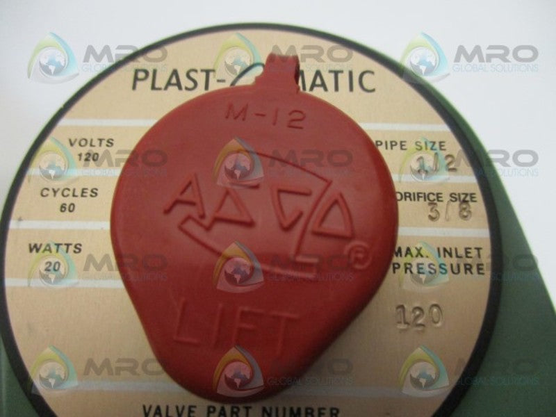 PLAST-O-MATIC DAS4B12G20J SOLENOID VALVE 1/2" NSMP