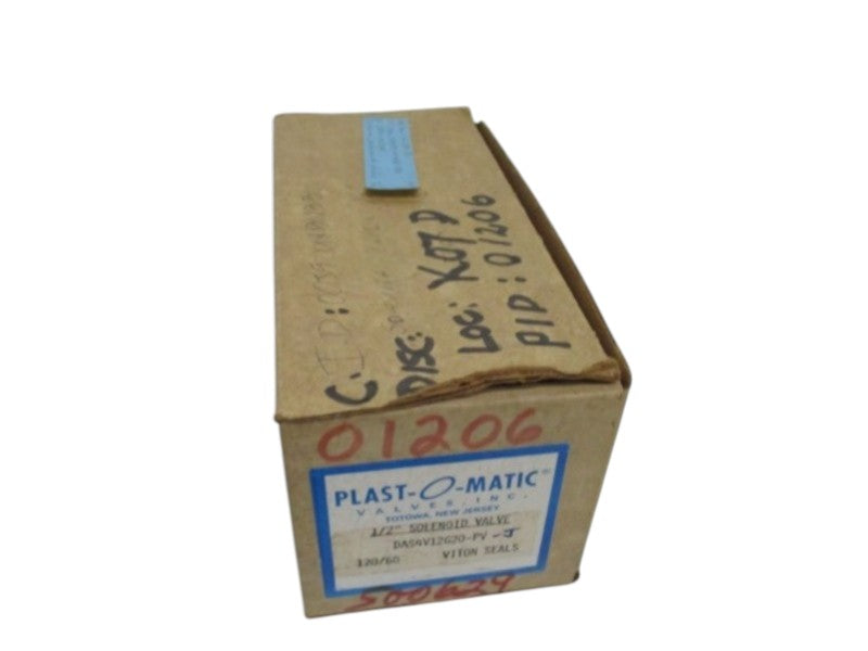 PLAST-O-MATIC DAS4V12G20J SOLENOID VALVE 1/2" NSMP