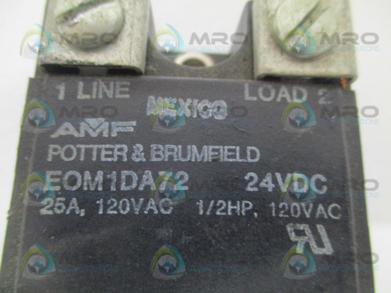 POTTER & BRUMFIELD EOM1DA72 SOLID STATE RELAY 24VDC UNMP
