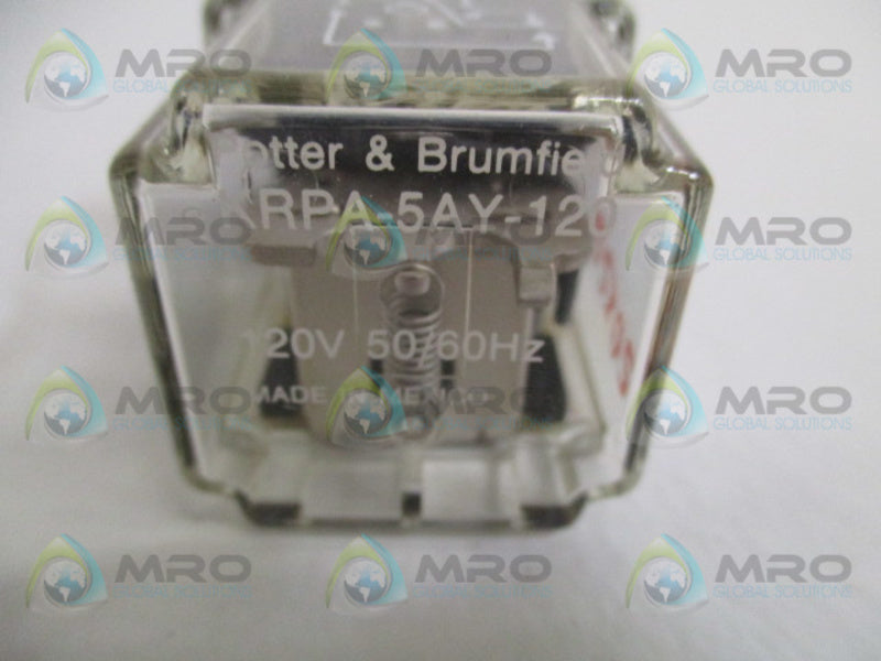 POTTER & BRUMFIELD KRPA-5AY-120 RELAY 120V NSMP