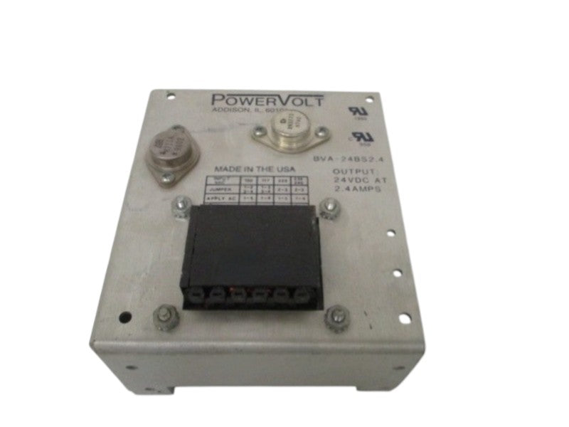 POWER VOLT BVA-24BS2.4 POWER SUPPLY 24VDC UNMP
