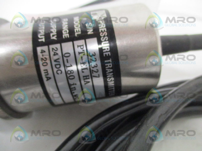 PMC PT-EL HA ELECTRONIC PRESSURE TRANSMITTER 0-180" WC NSNP