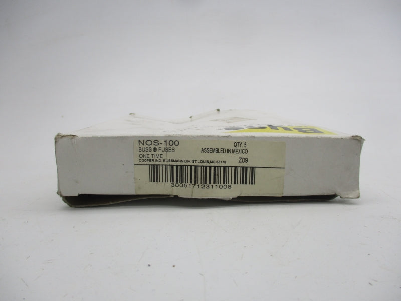 BUSSMANN NOS-100 600VAC 100A (PKG OF 5) (WH/GY) NSMP