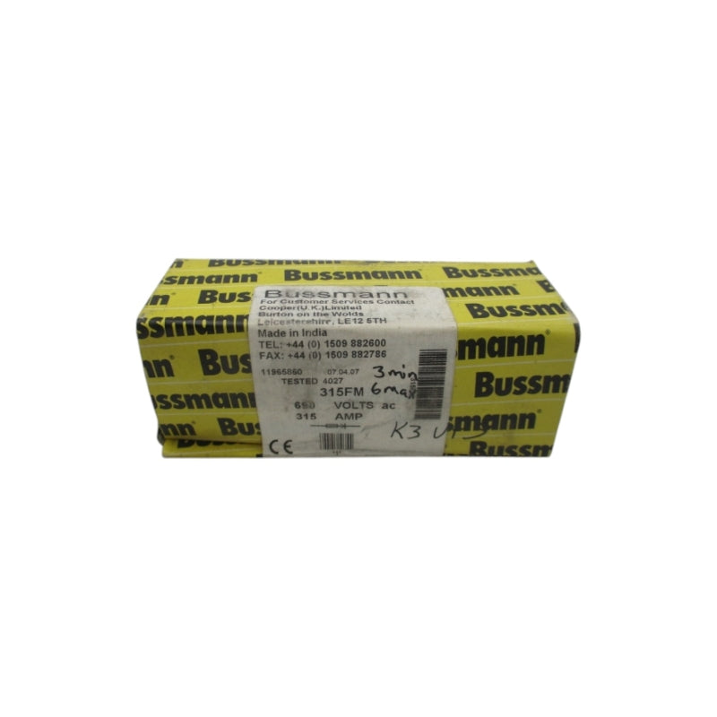 BUSSMANN 315FM 690VAC 315A (YELLOW) NSFS
