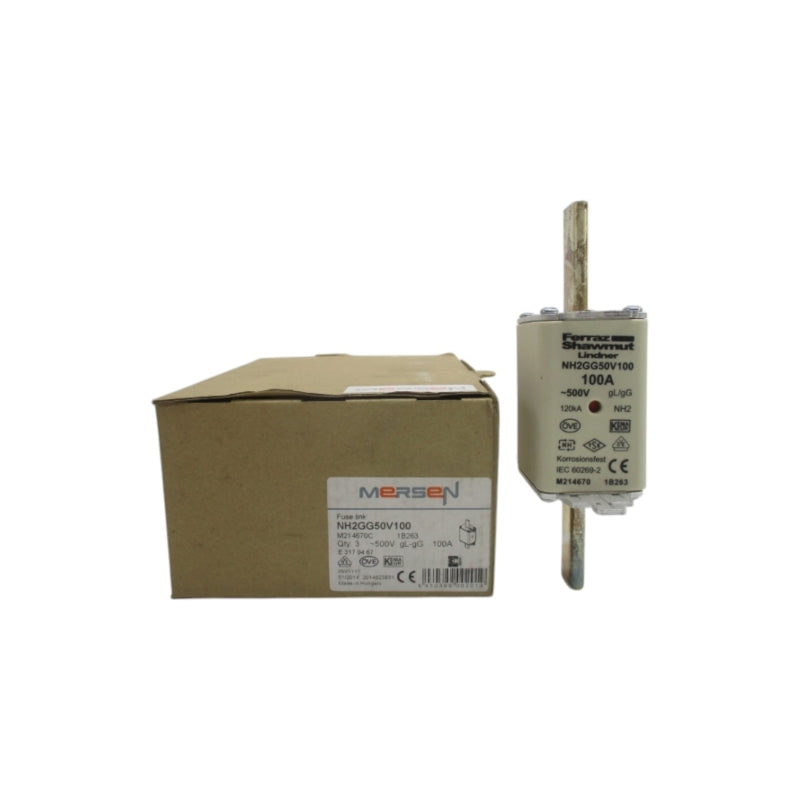 MERSEN NH2GG50V100 500V 100A (PKG OF 3) NSMP