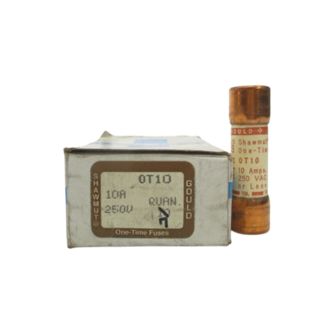 GOULD SHAWMUT OT10 250VAC 10A (PKG OF 7) (WH/BR) NSMP