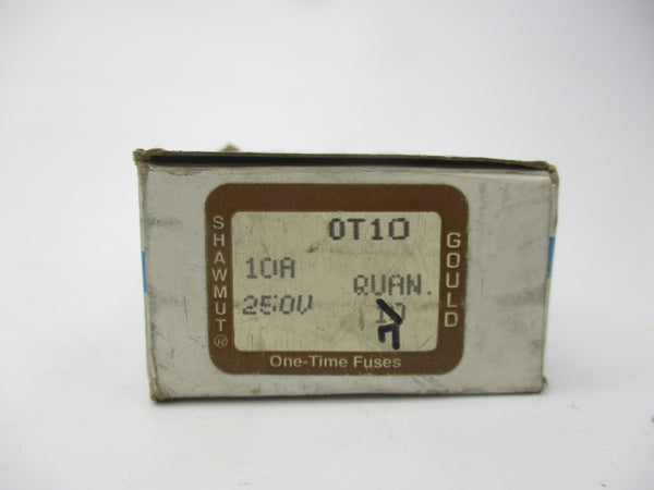 GOULD SHAWMUT OT10 250VAC 10A (PKG OF 7) (WH/BR) NSMP